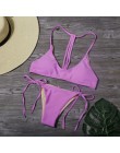 Kobiety stałe Bikini Set Sexy Micro bandażowy strój kąpielowy niskiej talii strój kąpielowy wysokie cięcie strój kąpielowy nowy 