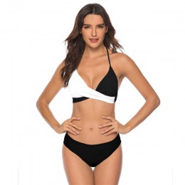 Dwuczęściowy strój kąpielowy dla kobiet bikini na wakacje we wzory klasyczny wygodny modny seksowny