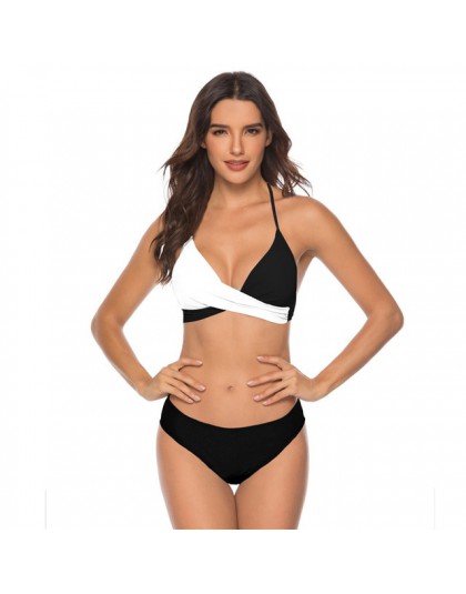Dwuczęściowy strój kąpielowy dla kobiet bikini na wakacje we wzory klasyczny wygodny modny seksowny
