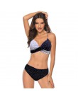 TYAKKVE Sexy 2019 Bikini Set stroje kąpielowe kobiety drukuj strój kąpielowy Push Up kropki Bikini Plus rozmiar BathingSuit kost
