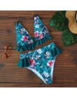 2020 Sexy brazylijskie Bikini kobiety strój kąpielowy wyściełane stroje kąpielowe Halter Bikini Set odzież plażowa Push Up strój