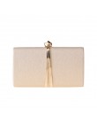 Torebki damskie złota kopertówka torebki i torebki wieczorowe torby Crossbody typu Clutch dla kobiet łańcuszkowa torba na ramię 