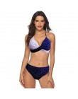 TYAKKVE Sexy 2019 Bikini Set stroje kąpielowe kobiety drukuj strój kąpielowy Push Up kropki Bikini Plus rozmiar BathingSuit kost