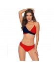 Dwuczęściowy strój kąpielowy dla kobiet bikini na wakacje we wzory klasyczny wygodny modny seksowny