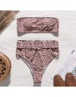 Wysokiej talii brazylijski neon bikini 2020 pas stroje kąpielowe kobiety Bandeau kostium kąpielowy damski push up kostium kąpiel