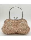 Boutique De FGG eleganckie rama kobiety formalne zroszony wieczór torebki i torebki ślubne cekiny sprzęgła torba imprezowa, kokt