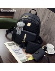 Rusoonnic damska torba kompozytowa wysokiej jakości plecak ze skóry Pu plecak szkolny Mochila Feminina