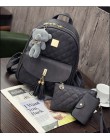 Rusoonnic damska torba kompozytowa wysokiej jakości plecak ze skóry Pu plecak szkolny Mochila Feminina