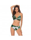 Dwuczęściowy strój kąpielowy dla kobiet bikini na wakacje we wzory klasyczny wygodny modny seksowny