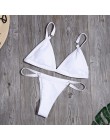 Seksowne Bikini w jednolitym kolorze zestaw kobiet brazylijskie stroje kąpielowe niskiej talii strój kąpielowy strój kąpielowy n