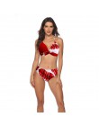 Dwuczęściowy strój kąpielowy dla kobiet bikini na wakacje we wzory klasyczny wygodny modny seksowny