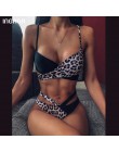 INGAGA wysokiej talii Bikini 2020 Push Up strój kąpielowy Leopard stroje kąpielowe kobiety brazylijski Bikini Set Biquini Sexy s