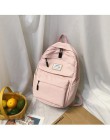 Nylonowy plecak multi-pocket kobiety torba na ramię Pure color kobiety plecak tornister dla nastoletnich dziewcząt mochila mujer