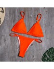 Seksowne Bikini w jednolitym kolorze zestaw kobiet brazylijskie stroje kąpielowe niskiej talii strój kąpielowy strój kąpielowy n
