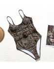 Nadruk węża bikini Push up strój kąpielowy kobiet strój kąpielowy String stringi brazylijskie bikini 2020 strój kąpielowy z wyso
