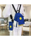 Fashion School Backpack Women 2019 College Girls Cute Cartoon małe żółte torby na ramię studenci dwuczęściowe plecaki szkolne