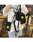 Fashion School Backpack Women 2019 College Girls Cute Cartoon małe żółte torby na ramię studenci dwuczęściowe plecaki szkolne