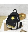 Fashion School Backpack Women 2019 College Girls Cute Cartoon małe żółte torby na ramię studenci dwuczęściowe plecaki szkolne