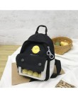 Fashion School Backpack Women 2019 College Girls Cute Cartoon małe żółte torby na ramię studenci dwuczęściowe plecaki szkolne