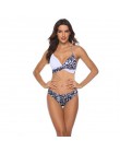 Dwuczęściowy strój kąpielowy dla kobiet bikini na wakacje we wzory klasyczny wygodny modny seksowny