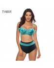 TYAKKVE Sexy 2019 Bikini Set stroje kąpielowe kobiety drukuj strój kąpielowy Push Up kropki Bikini Plus rozmiar BathingSuit kost
