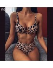 INGAGA wysokiej talii Bikini 2020 Push Up strój kąpielowy Leopard stroje kąpielowe kobiety brazylijski Bikini Set Biquini Sexy s