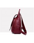 HBWJ czarne kobiety PU skórzane plecaki Vintage torba na ubrania damskie panie duży plecak podróżny Mochilas torby szkolne dla d