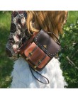 CASMOR plecaki w stylu vintage kobiety klasyczna stara szkoła dla dziewczynek moda tornister PU skóra wysokiej jakości plecak