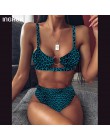 INGAGA wysokiej talii Bikini 2020 Push Up strój kąpielowy Leopard stroje kąpielowe kobiety brazylijski Bikini Set Biquini Sexy s