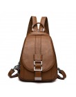 HBWJ czarne kobiety PU skórzane plecaki Vintage torba na ubrania damskie panie duży plecak podróżny Mochilas torby szkolne dla d