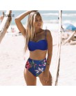 TYAKKVE Sexy 2019 Bikini Set stroje kąpielowe kobiety drukuj strój kąpielowy Push Up kropki Bikini Plus rozmiar BathingSuit kost
