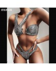 INGAGA wysokiej talii Bikini 2020 Push Up strój kąpielowy Leopard stroje kąpielowe kobiety brazylijski Bikini Set Biquini Sexy s