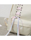 4 sztuk/zestaw wstążka łańcuch Bowknot list Mochila plecak płócienny plecaki podróżne wypoczynek plecaki dla nastolatek dziewczy