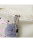 4 sztuk/zestaw wstążka łańcuch Bowknot list Mochila plecak płócienny plecaki podróżne wypoczynek plecaki dla nastolatek dziewczy