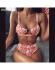 INGAGA wysokiej talii Bikini 2020 Push Up strój kąpielowy Leopard stroje kąpielowe kobiety brazylijski Bikini Set Biquini Sexy s