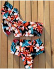 2020 seksowne Bikini stroje kąpielowe kobiety strój kąpielowy Push Up Biquini brazylijski Bikini Set związywane lato Bikini druk