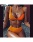 INGAGA wysokiej talii Bikini 2020 Push Up strój kąpielowy Leopard stroje kąpielowe kobiety brazylijski Bikini Set Biquini Sexy s