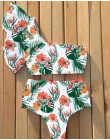 2020 seksowne Bikini stroje kąpielowe kobiety strój kąpielowy Push Up Biquini brazylijski Bikini Set związywane lato Bikini druk