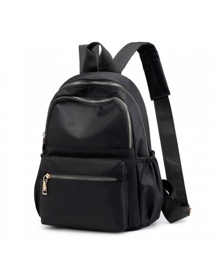 Casual Oxford kobiet plecak czarny wodoodporny Nylon torby szkolne dla nastoletnich dziewcząt mody plecak podróży Tote Mochila