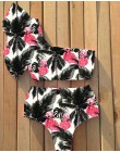 2020 seksowne Bikini stroje kąpielowe kobiety strój kąpielowy Push Up Biquini brazylijski Bikini Set związywane lato Bikini druk