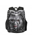 Wymienny wzór fajny gotycki plecak z czaszką kobiety plecak Bagpack Student School torba dla nastolatki dziewczyny Bookbag pleca