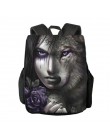 Wymienny wzór fajny gotycki plecak z czaszką kobiety plecak Bagpack Student School torba dla nastolatki dziewczyny Bookbag pleca