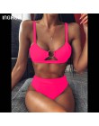 INGAGA wysokiej talii Bikini 2020 Push Up strój kąpielowy Leopard stroje kąpielowe kobiety brazylijski Bikini Set Biquini Sexy s