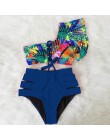 2020 seksowne Bikini stroje kąpielowe kobiety strój kąpielowy Push Up Biquini brazylijski Bikini Set związywane lato Bikini druk