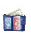Gorąco!!! skóra bydlęca kobiety portfel karta bankowa torebki moneta kiesa kobieta mała Portomonee Bifold portfel rfid Lady tore