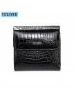 VICKAWEB Mini portfel kobiety oryginalne skórzane portfele moda Alligator Hasp portfel kobieta mała kobieta portfele i portmonet