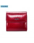 VICKAWEB Mini portfel kobiety oryginalne skórzane portfele moda Alligator Hasp portfel kobieta mała kobieta portfele i portmonet
