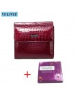 VICKAWEB Mini portfel kobiety oryginalne skórzane portfele moda Alligator Hasp portfel kobieta mała kobieta portfele i portmonet