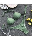 Czarny biały wysokiej talii Bikini 2020 strój kąpielowy kobiety stroje kąpielowe biustonosz Halter Push Up zestaw kąpiel strój k