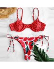 Bikinx Bandeau stroje kąpielowe kobiety push up strój kąpielowy kobiet kaktus drukuj mikrobikini 2019 sexy strój kąpielowy bikin